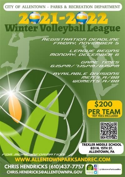 2021-2022 Winter Volleyball Flyer